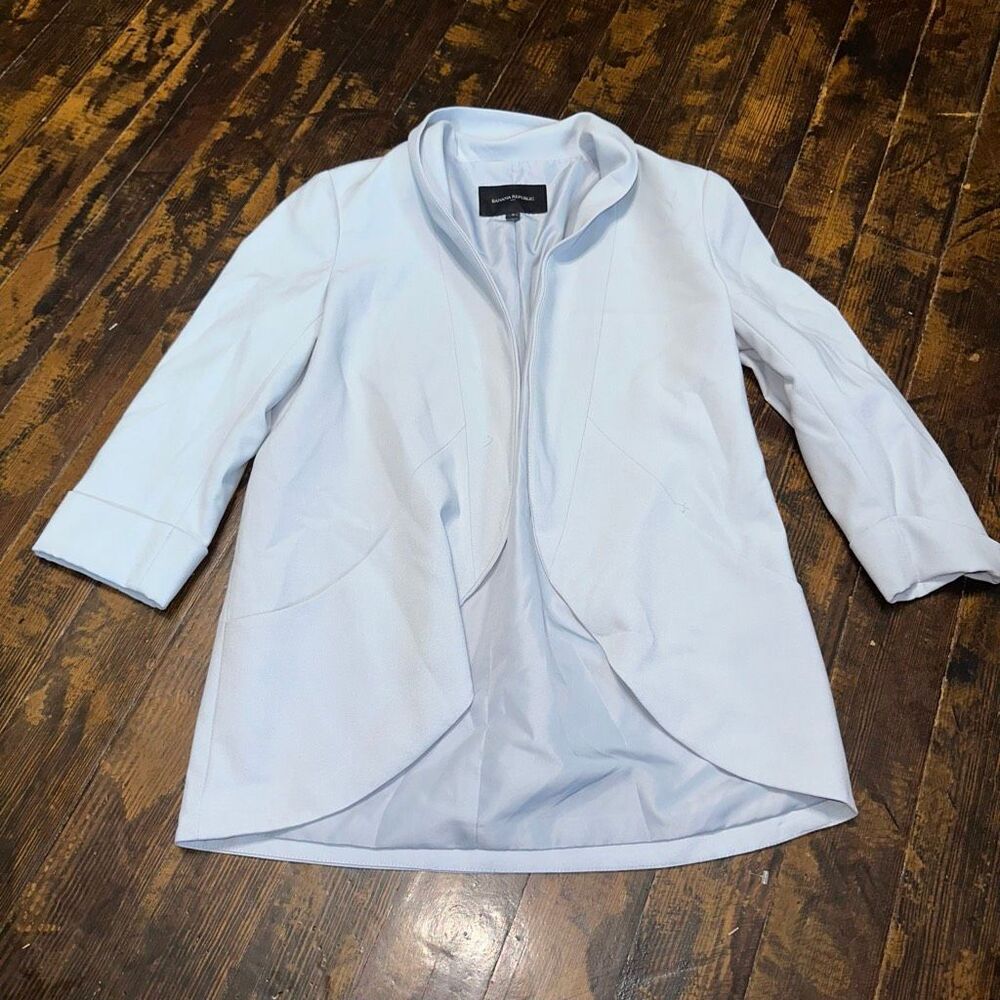 Banana Republic professional light blue 2 romantic blazer